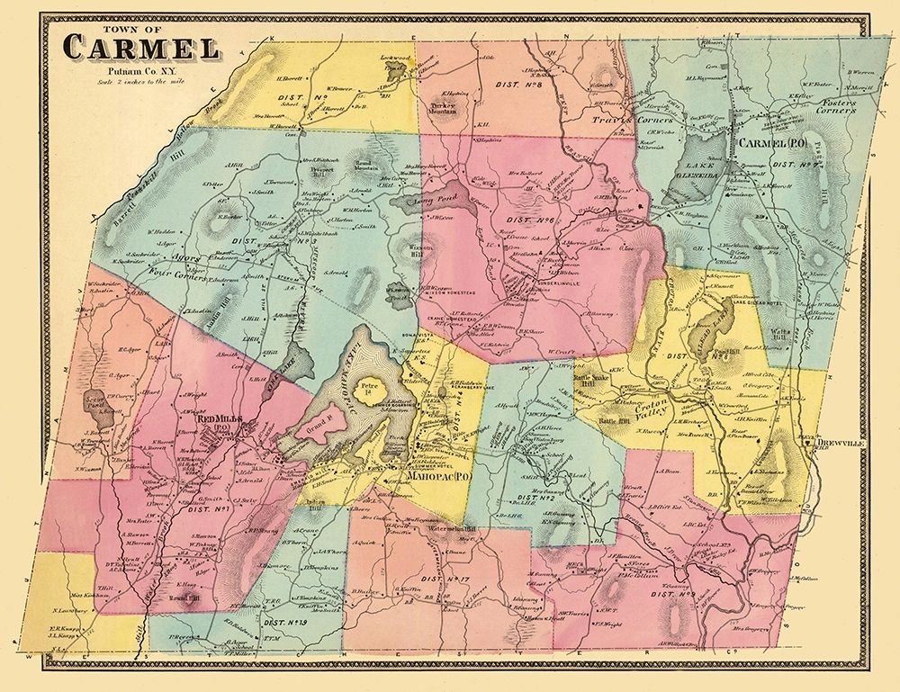 Carmel New York Landowner - Beers 1868