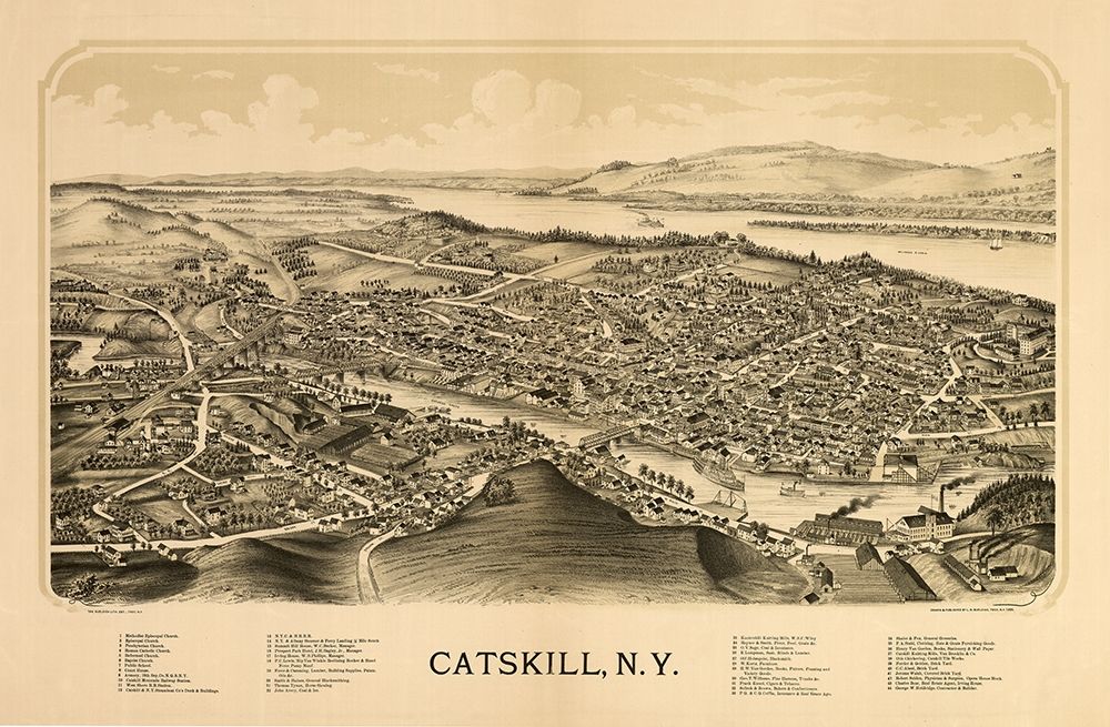 Catskill New York - Burleigh 1889