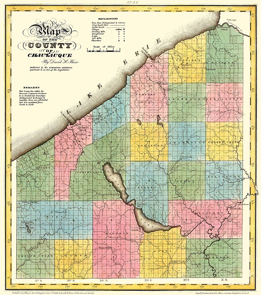 Chautauque New York - Burr 1829