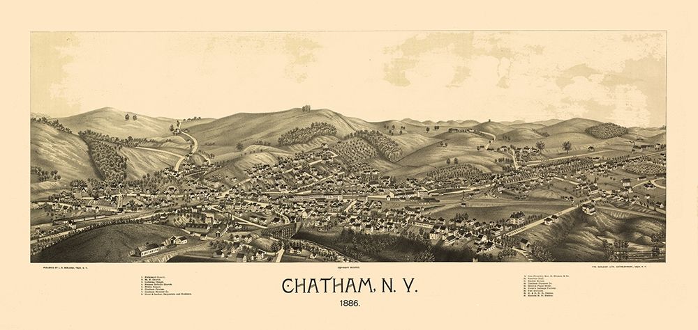 Chatham New York - Burleigh 1886