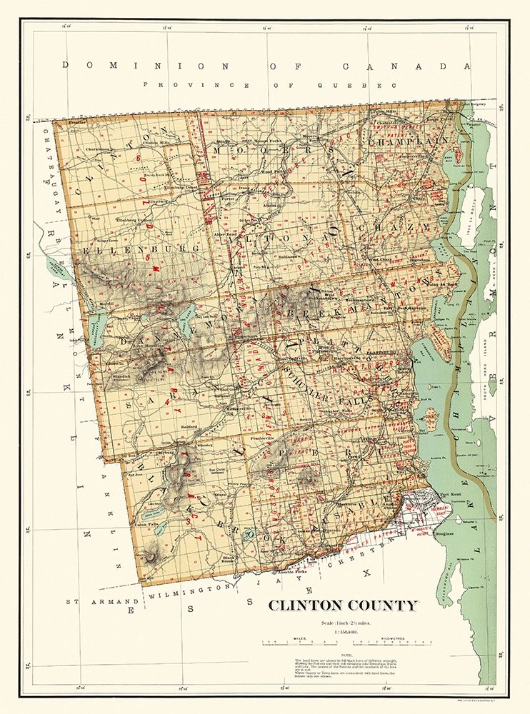 Clinton New York Landowner - Bien 1895