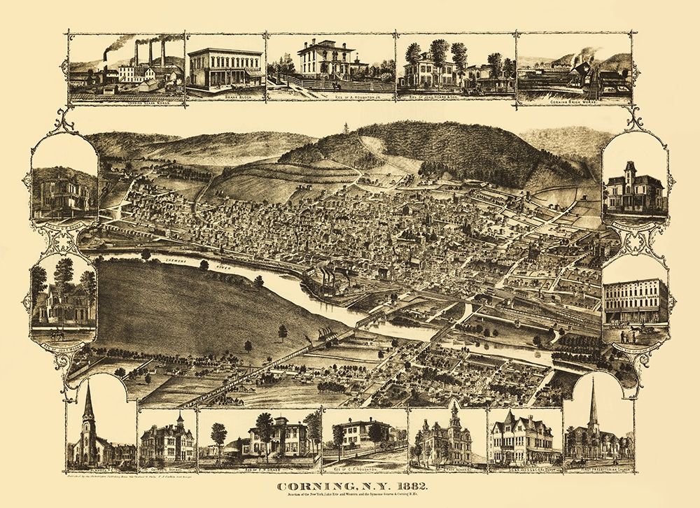 Corning New York - Corbin 1882