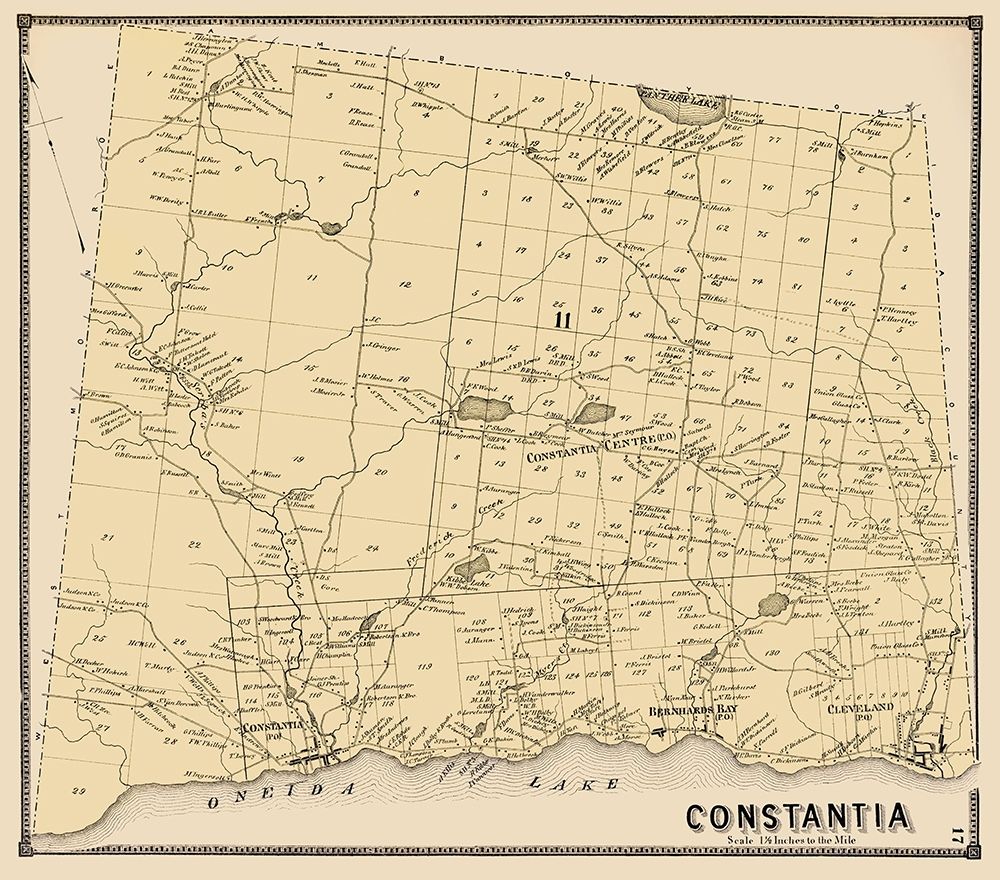 Constantia New York Landowner - Stone 1867