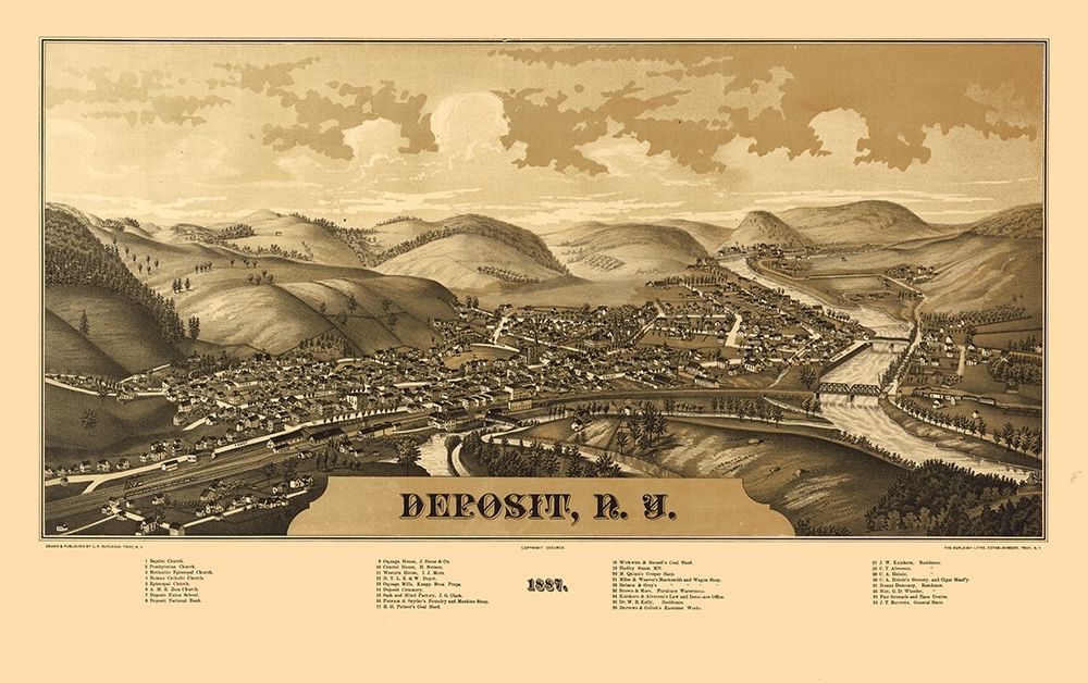 Deposit New York - Burleigh 1887