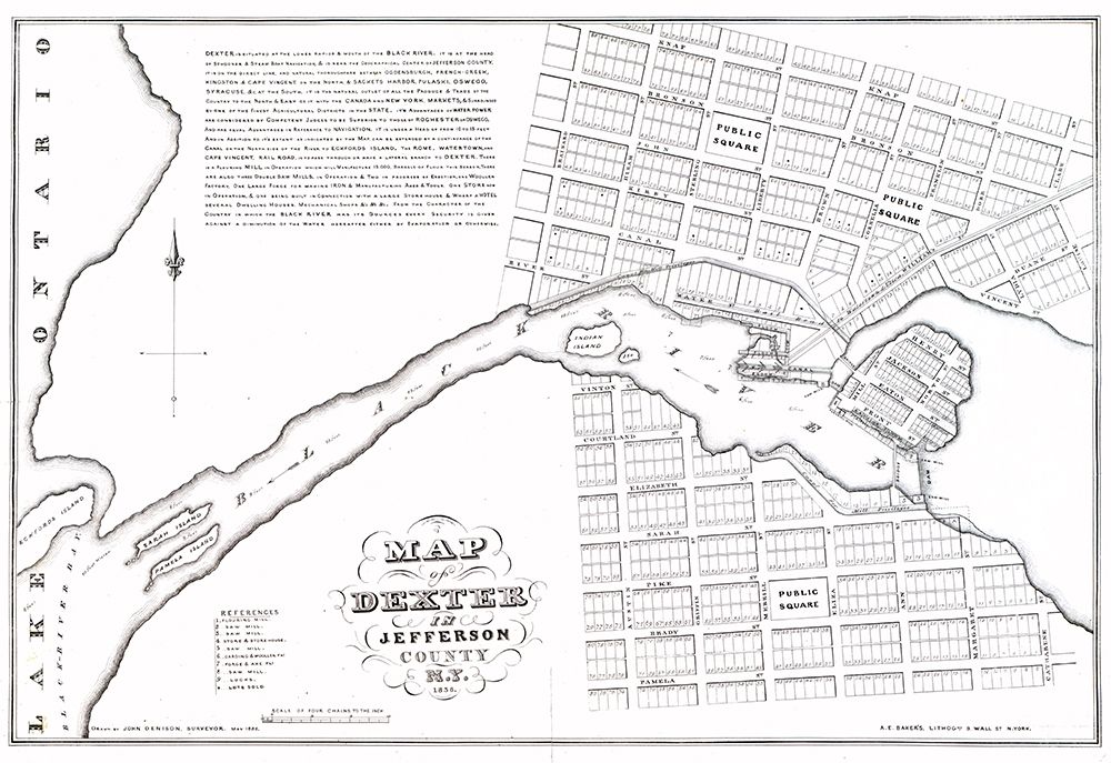 Dexter New York - Denison 1836