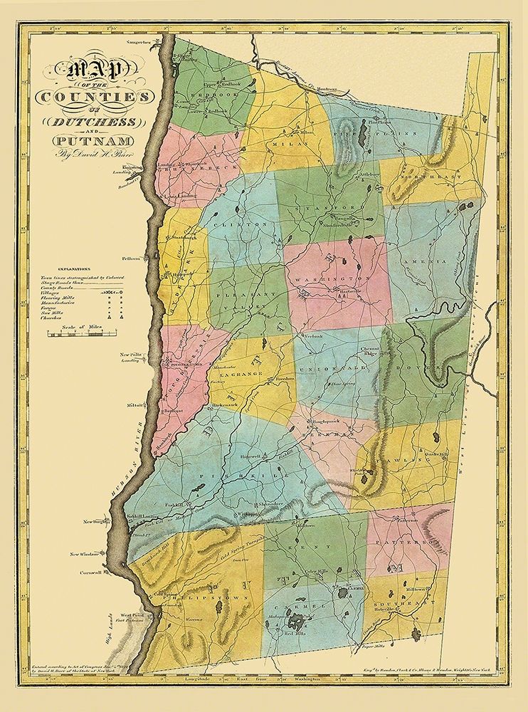Dutchess  Putnam New York - Burr 1829