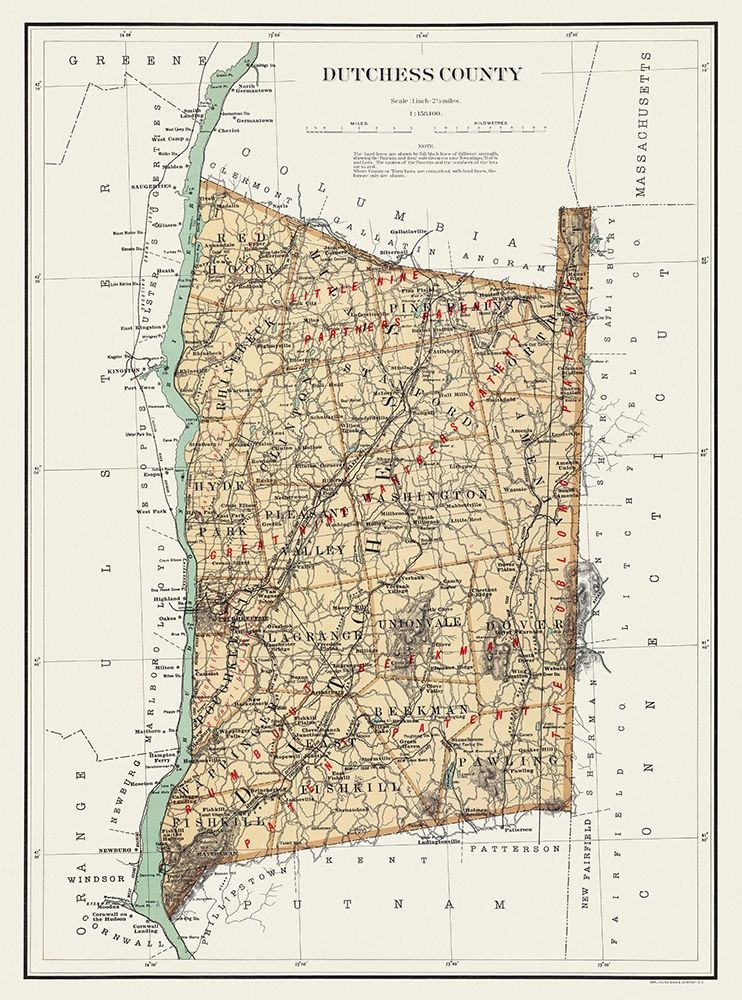 Dutchess New York Landowner - Bien 1895