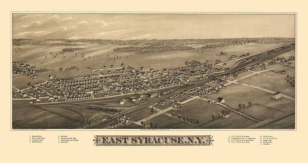 East Syracuse New York - Burleigh 1885