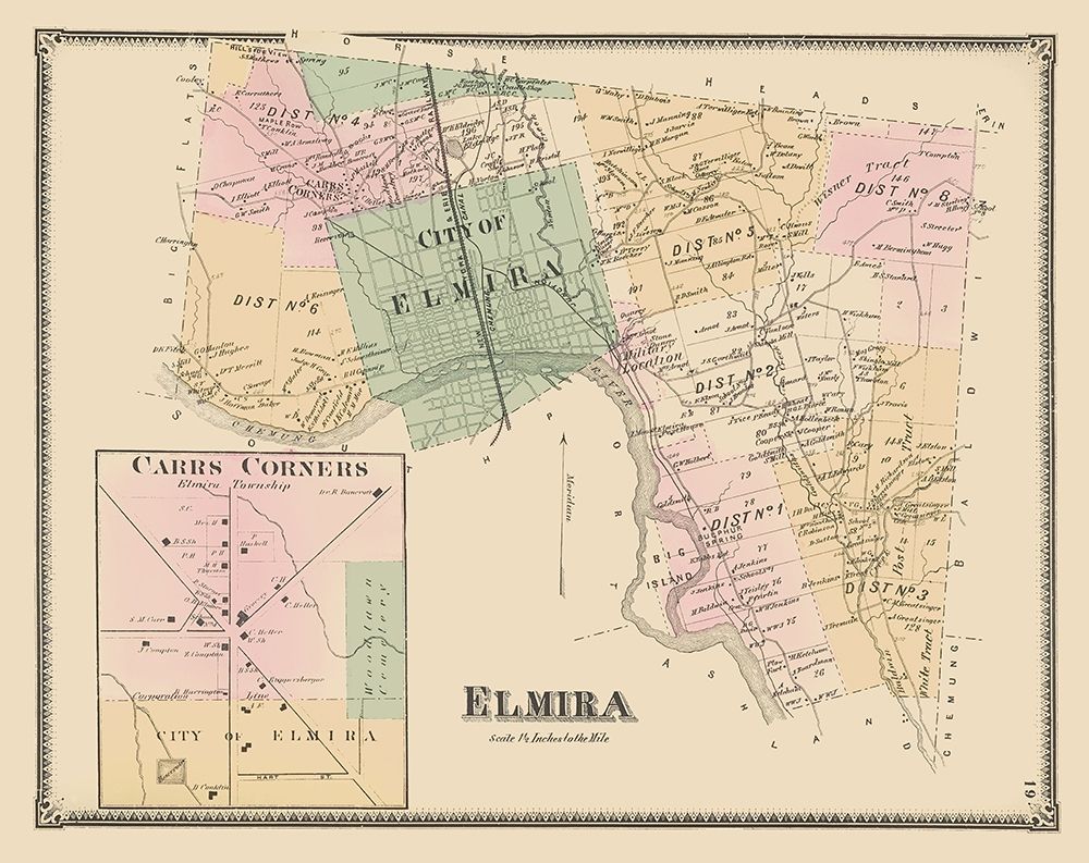 Elmira, Carrs Corner New York Landowner