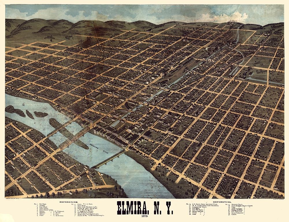 Elmira New York - Bailey 1873
