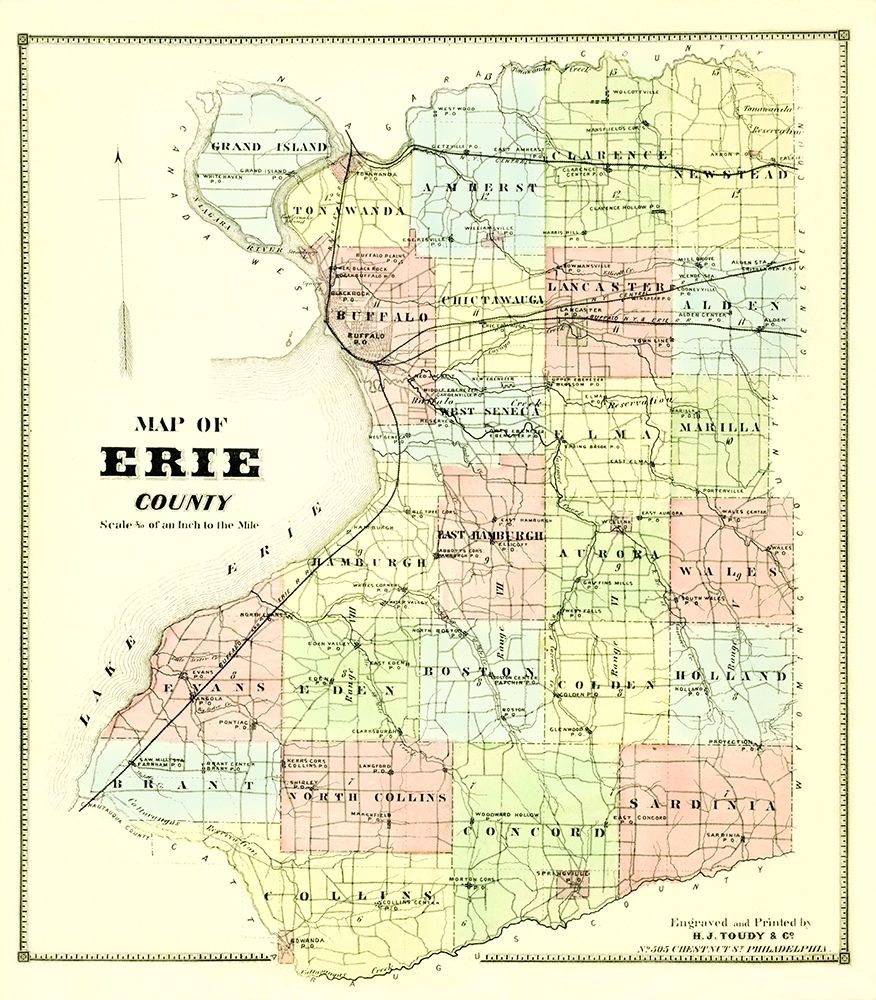 Erie New York - Burr 1880