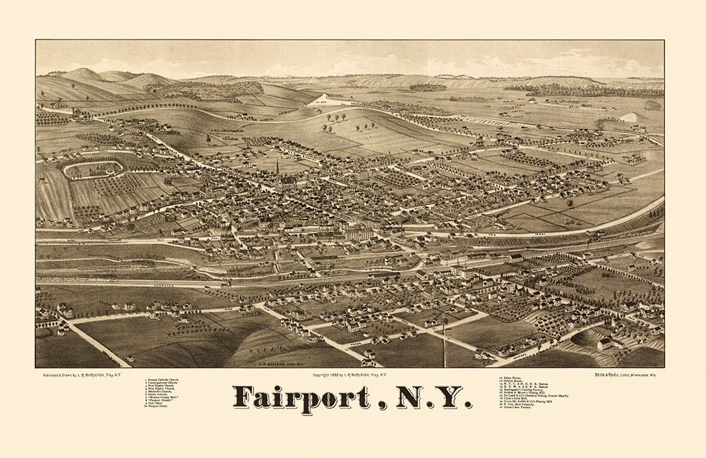 Fairport New York - Burleigh 1885