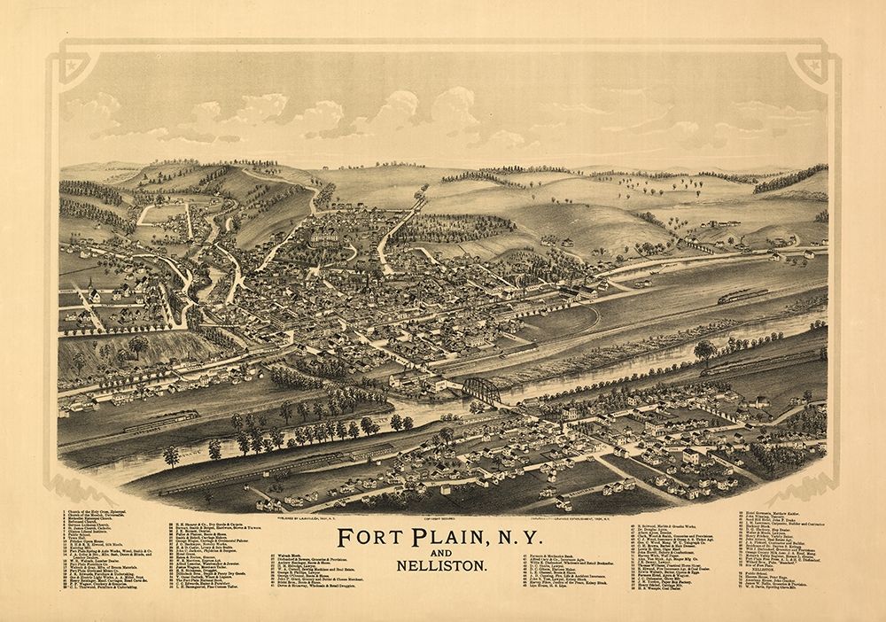 Fort Plain Nelliston New York - Burleigh 1891
