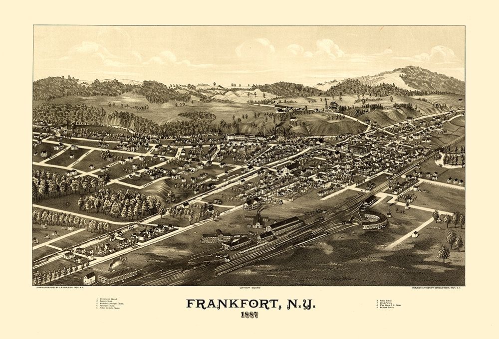 Frankfort New York - Burleigh 1887