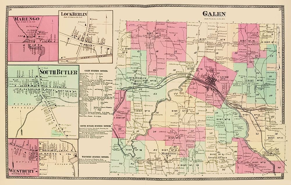 Galen New York Landowner - Beers 1874