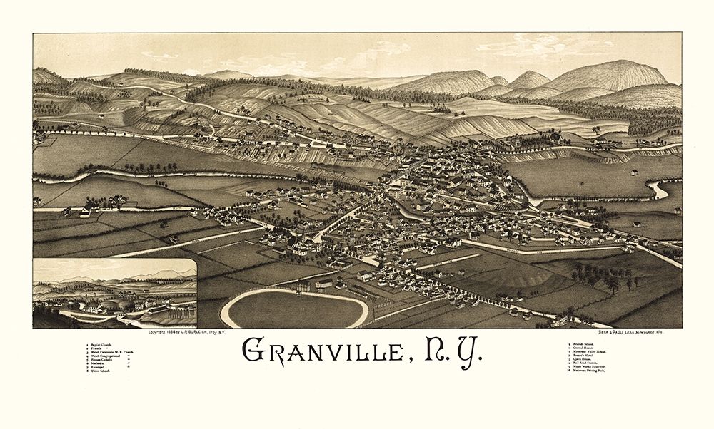 Granville New York - Burleigh 1886