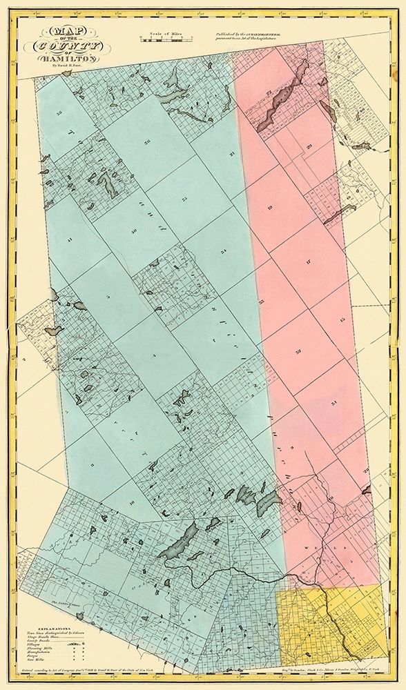 Hamilton New York Landowner - Burr 1829