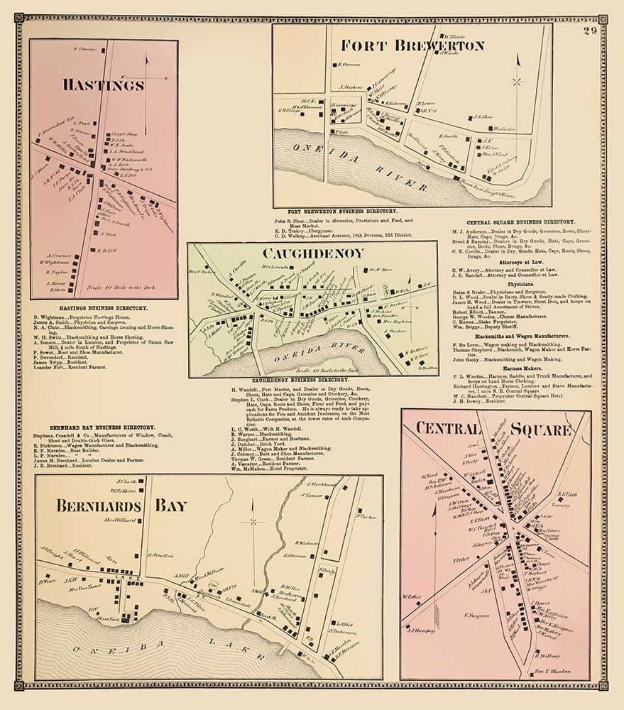Hastings New York Landowner - Stone 1867