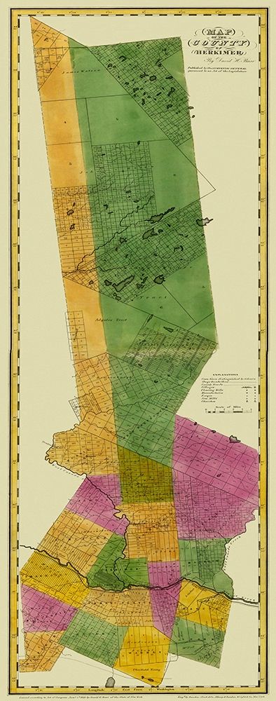 Herkimer New York Landowner - Burr 1829