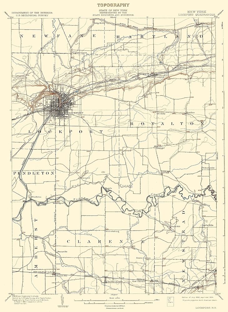 Lockport New York Quad - USGS 1902