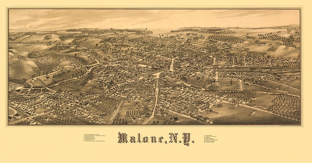 Malone New York - Burleigh 1886