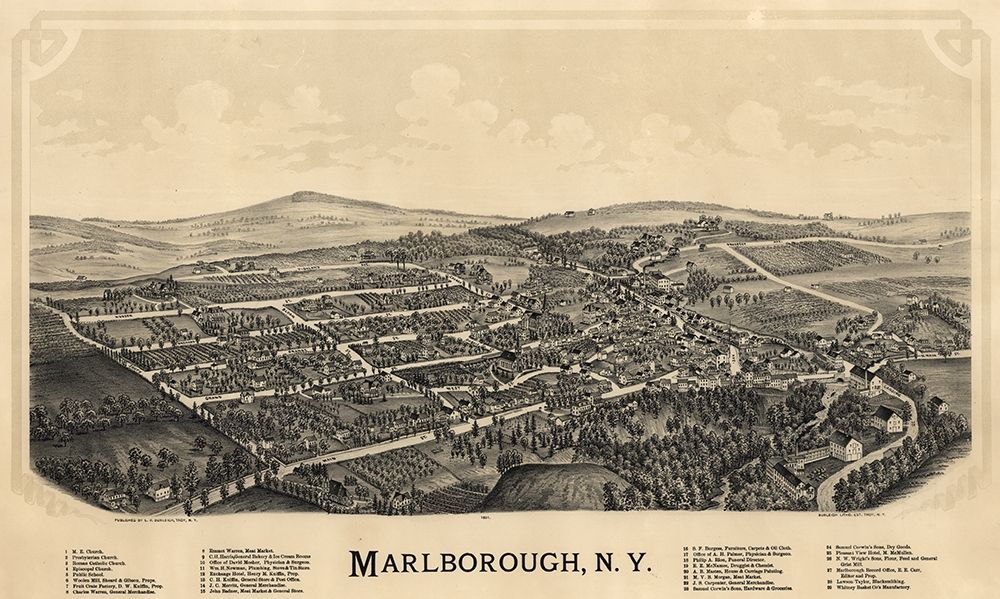 Marlborough New York - Burleigh 1891