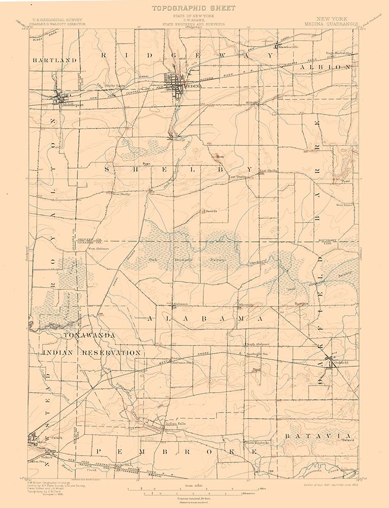 Medina New York Quad - USGS 1897