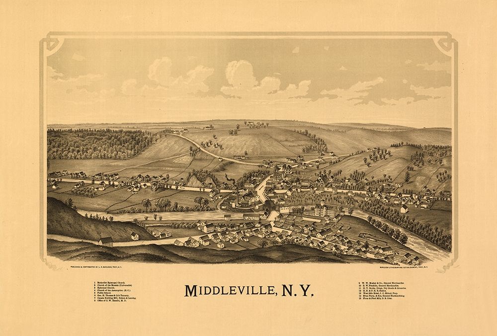Middleville New York - Burleigh 1890