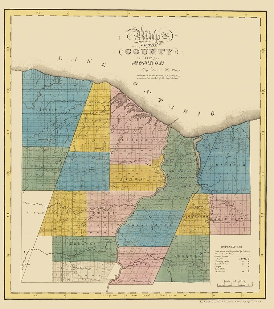 Monroe New York - Burr 1829