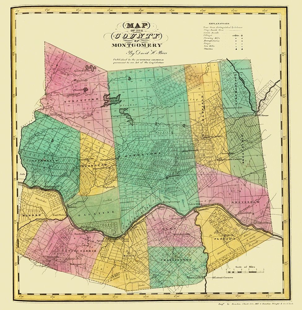 Montgomery New York Landowner - Burr 1829