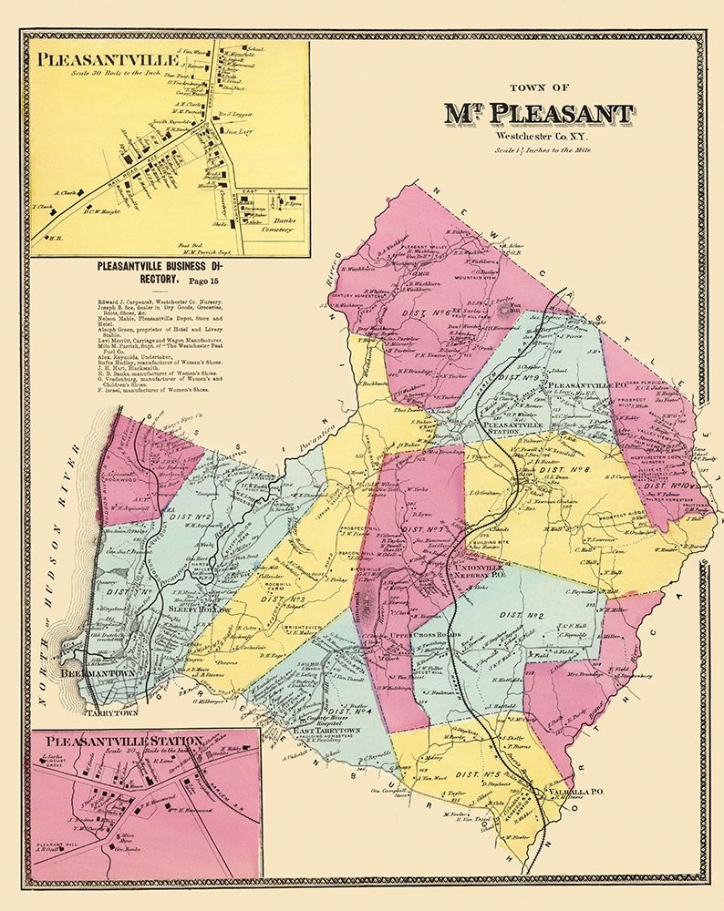 Mount Pleasant New York Landowner - 1868