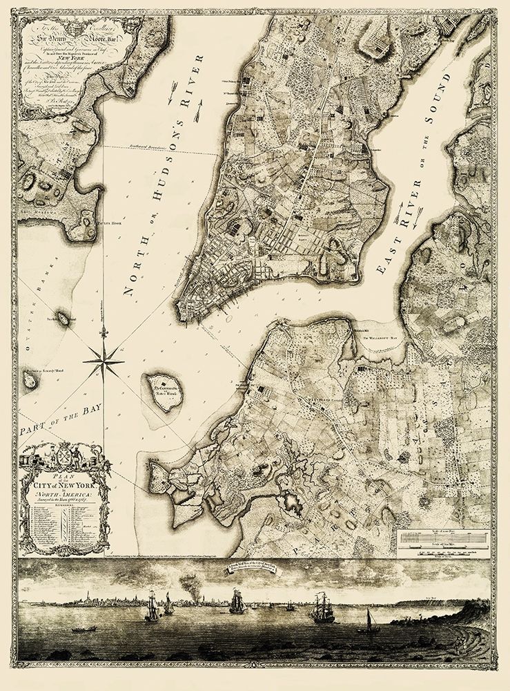 New York New York Landowner - Jefferys 1776