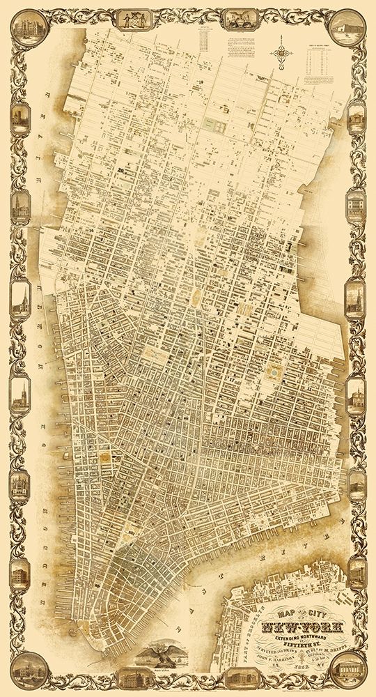 New York New York - Dripps 1852