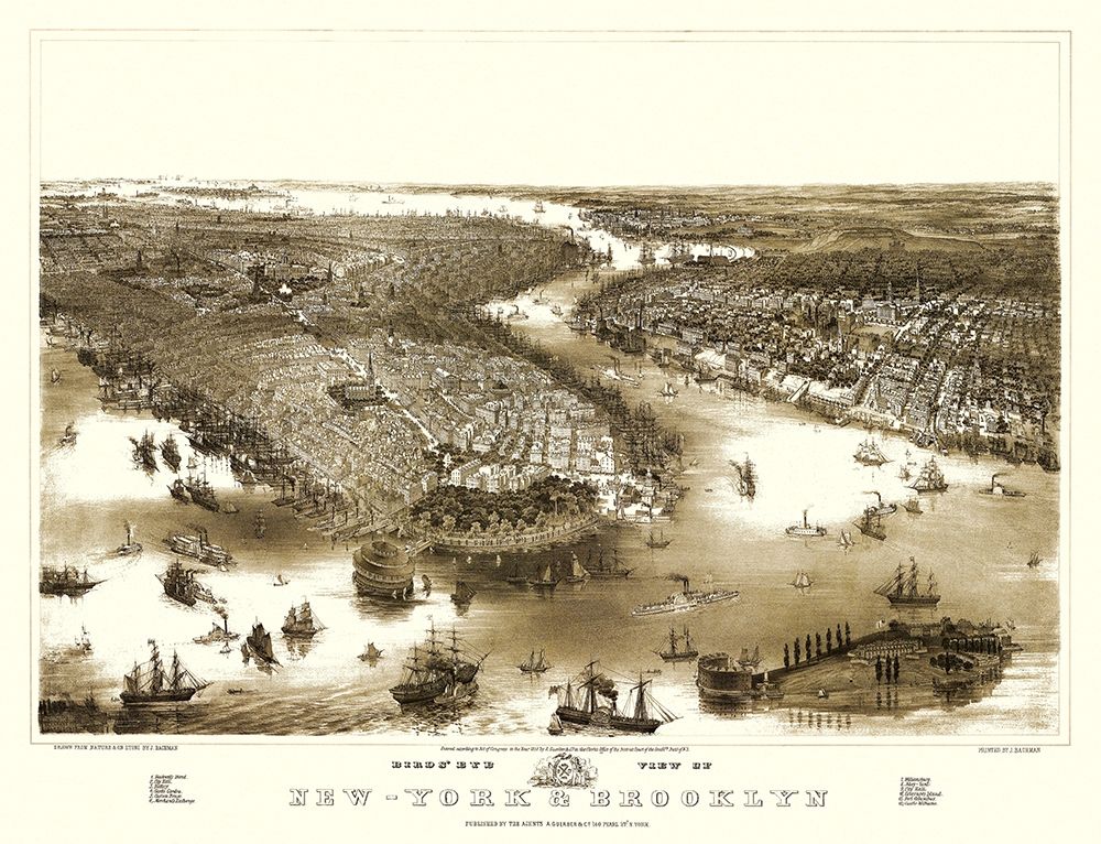 New York Brooklyn New York - Guerber 1851