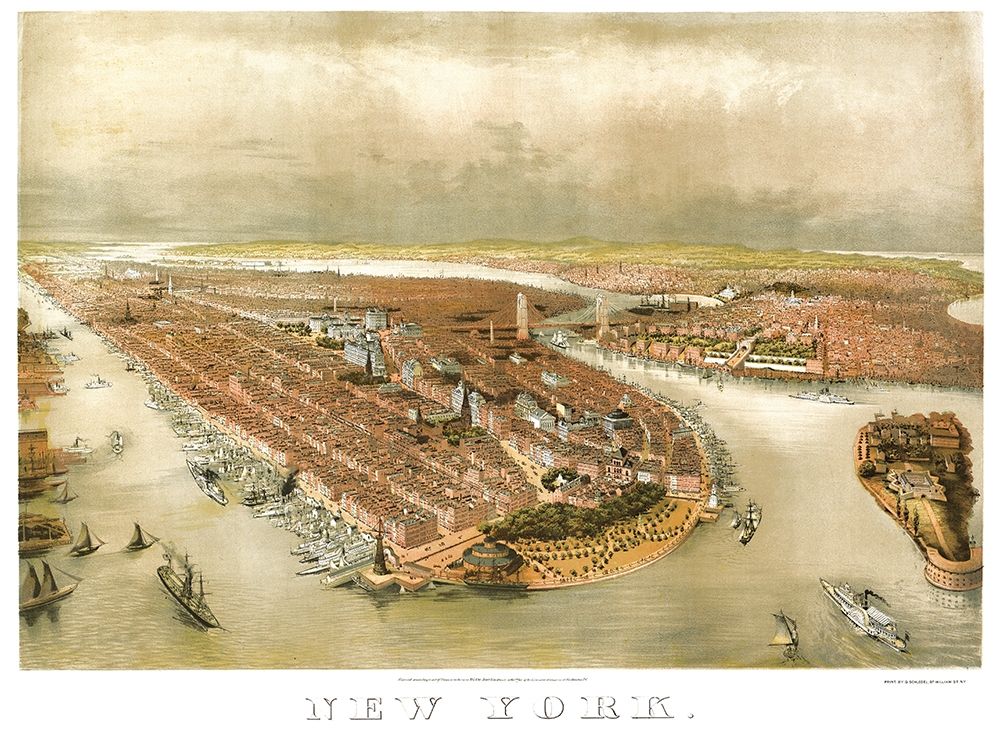 New York New York - Currier 1874