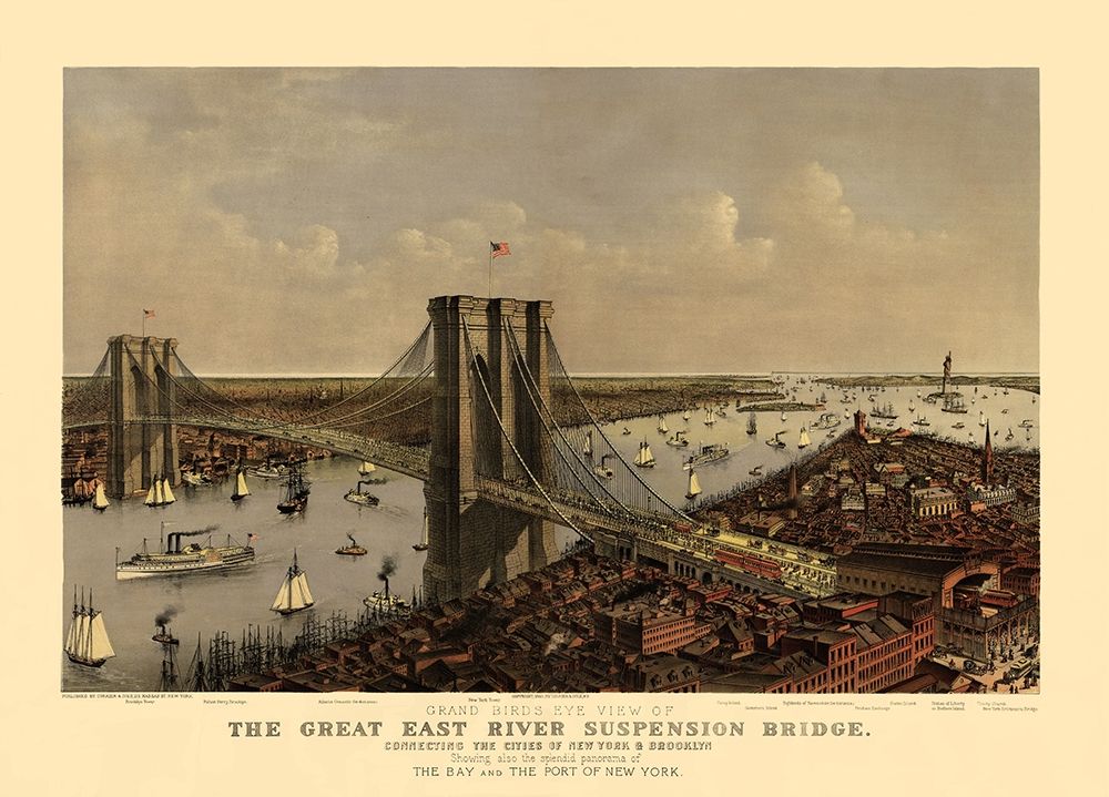 East River Suspension Bridge New York