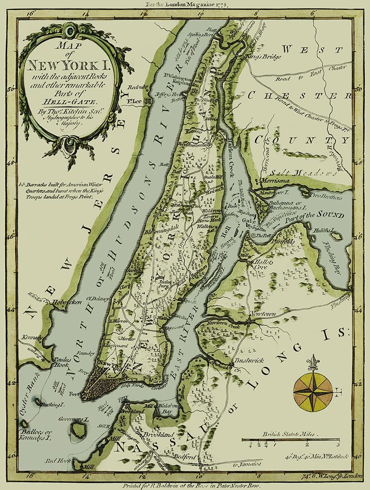 New York New York - Kitchin 1778