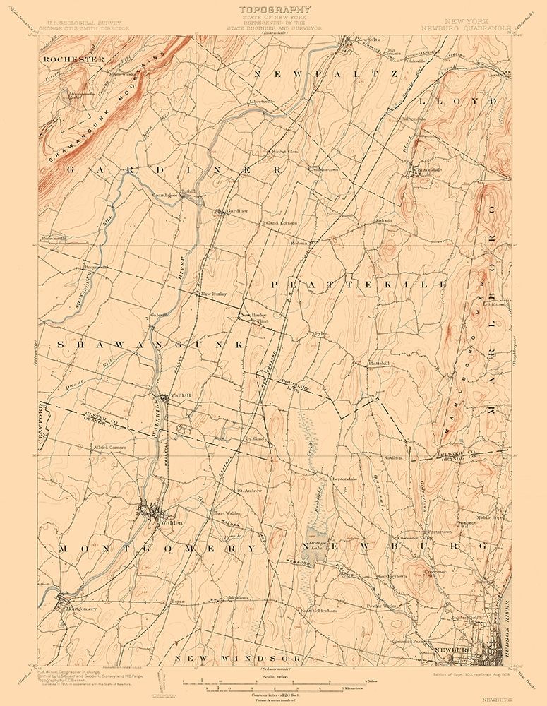 Newburg New York Quad - USGS 1903