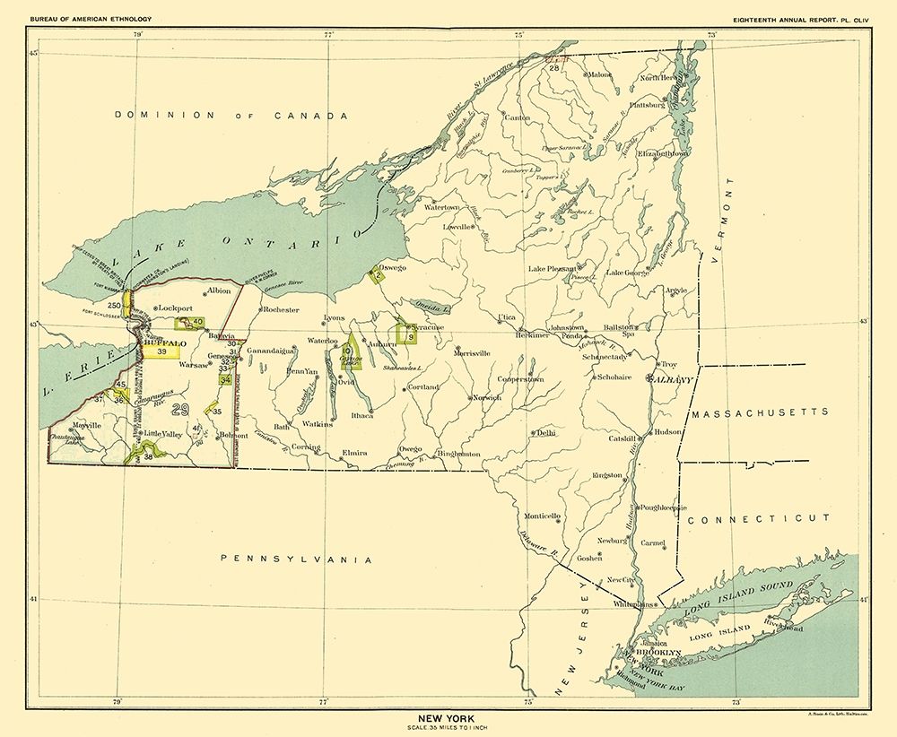 New York - Hoen 1896
