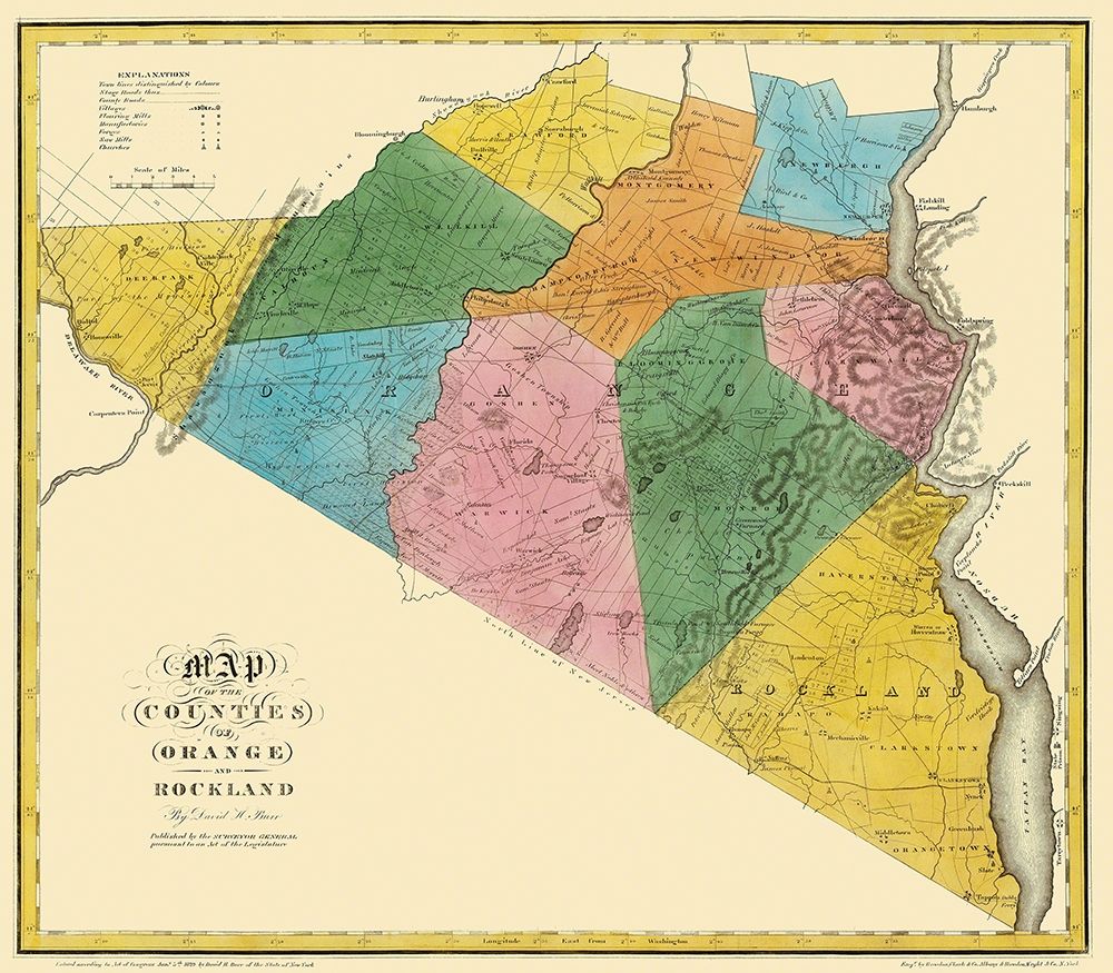 Orange  Rockland New York Landowner - Burr 1779