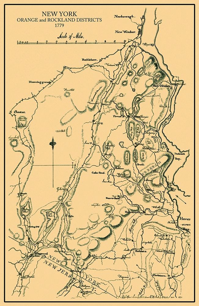 Orange  Rockland New York Landowner - Burr 1779
