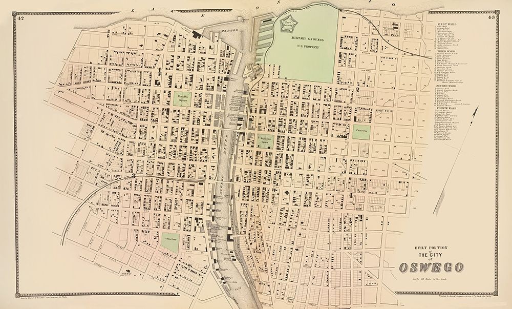 Oswego New York - Stone 1866