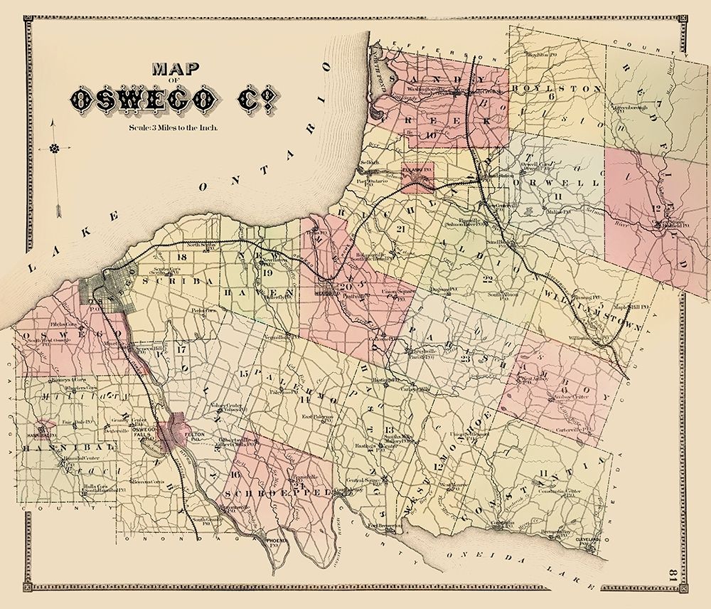 Oswego New York - Burr 1866