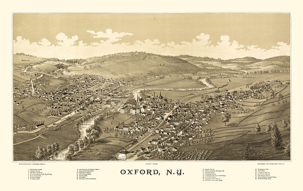 Oxford New York - Burleigh 1888