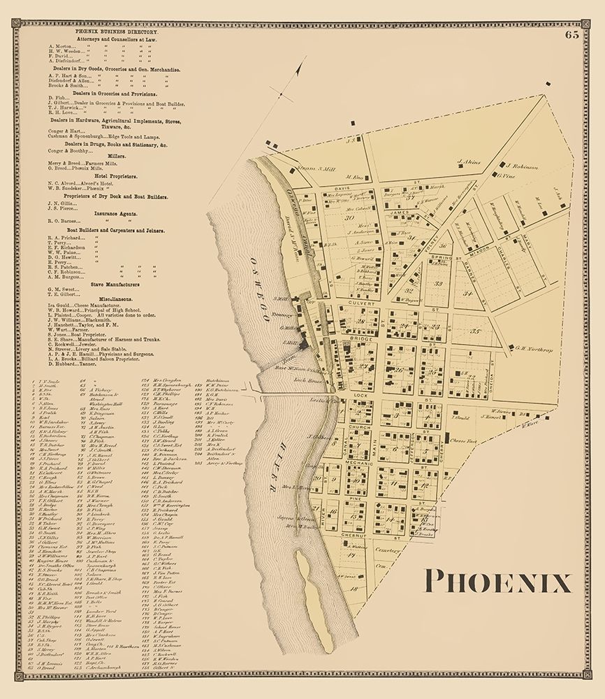 Phoenix New York Landowner - Stone 1866