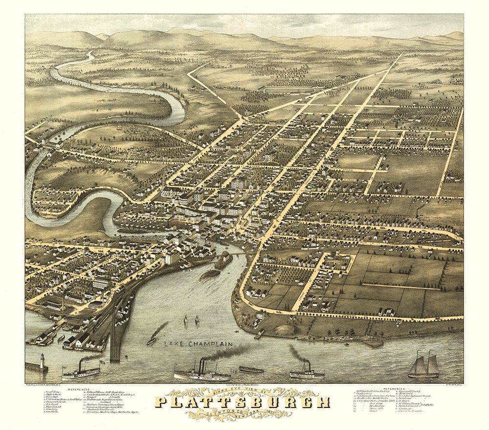 Plattsburgh New York - Stoner 1877