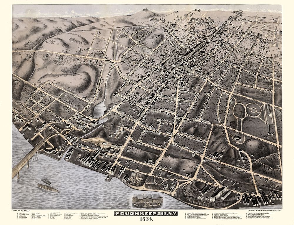Poughkeepsie New York - Bailey 1874