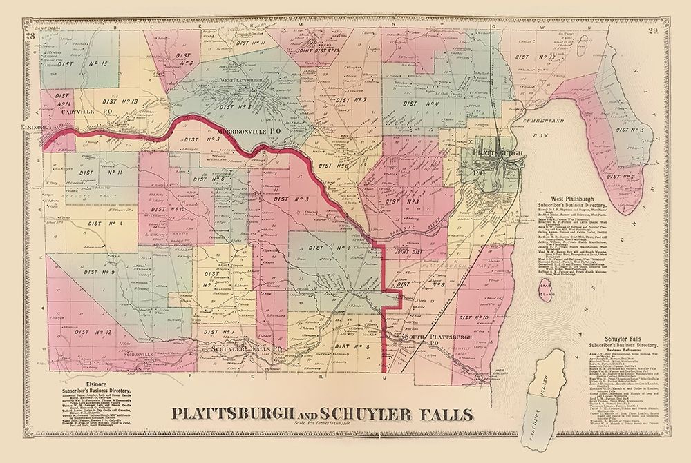 Plattsburgh, Schuyler Falls New York Landowner