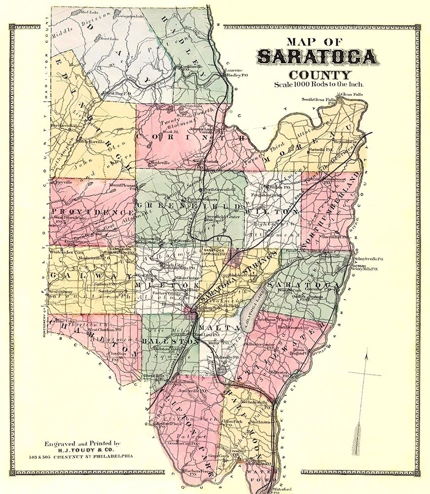 Saratoga New York - Burr 1866