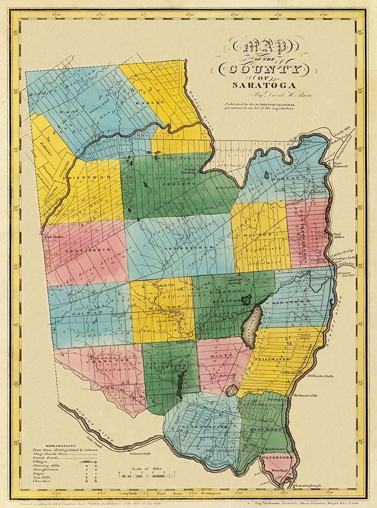 Saratoga New York - Burr 1829